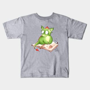 Dragon book lover Kids T-Shirt